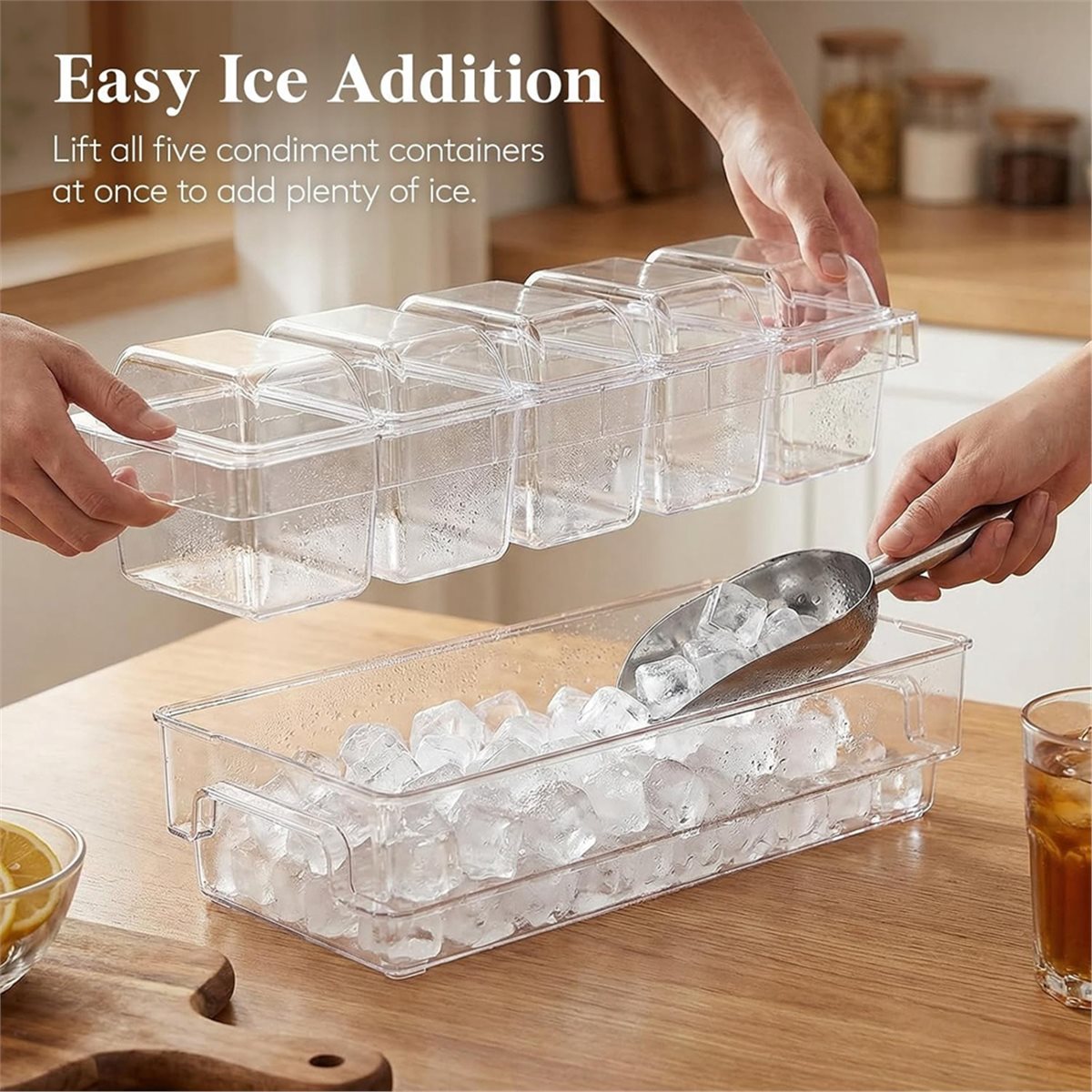 Recipientes refrigerados para  - Garnish Tray Set reseña y precio