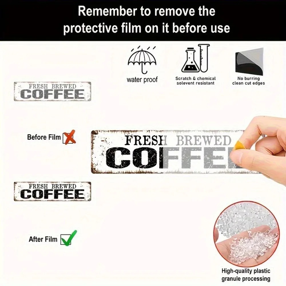Placa de Pared Acrílica Person - Home Bar And Coffee reseña y precio