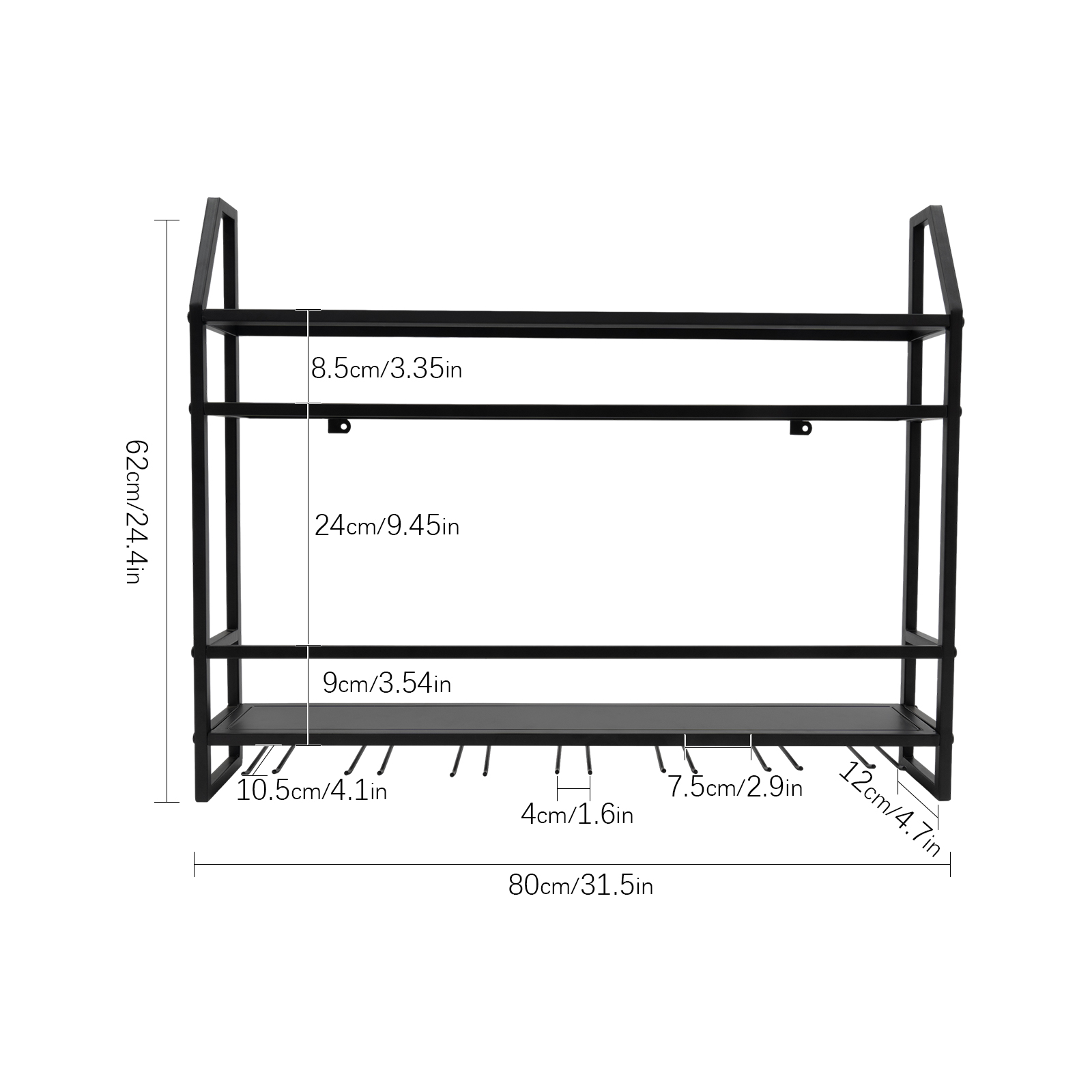 Estante para vino de doble cap - Home Bar Setup reseña y precio