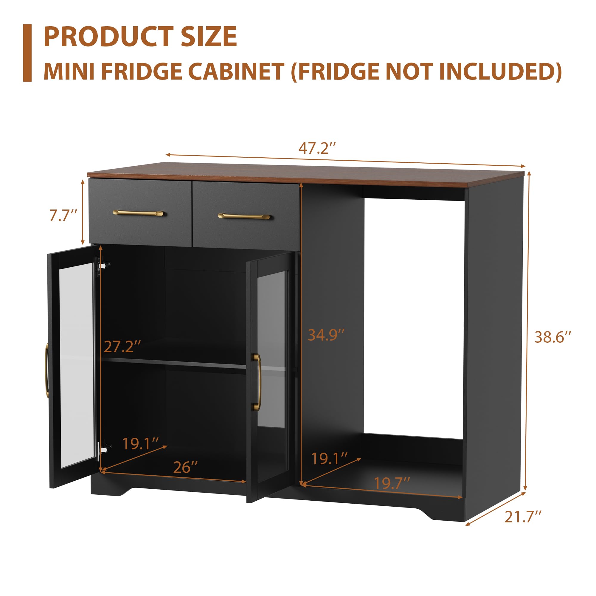 Mueble de Barra para Café con  - Home Bar And Fridge reseña y precio